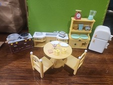 calico critters sylvanian families Epoch kitchen stove fridge accessories
