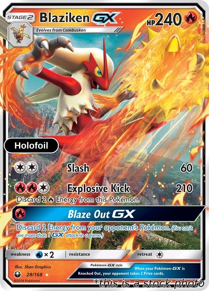 Blaziken GX 28/168 SM - Celestial Storm NM Pokemon