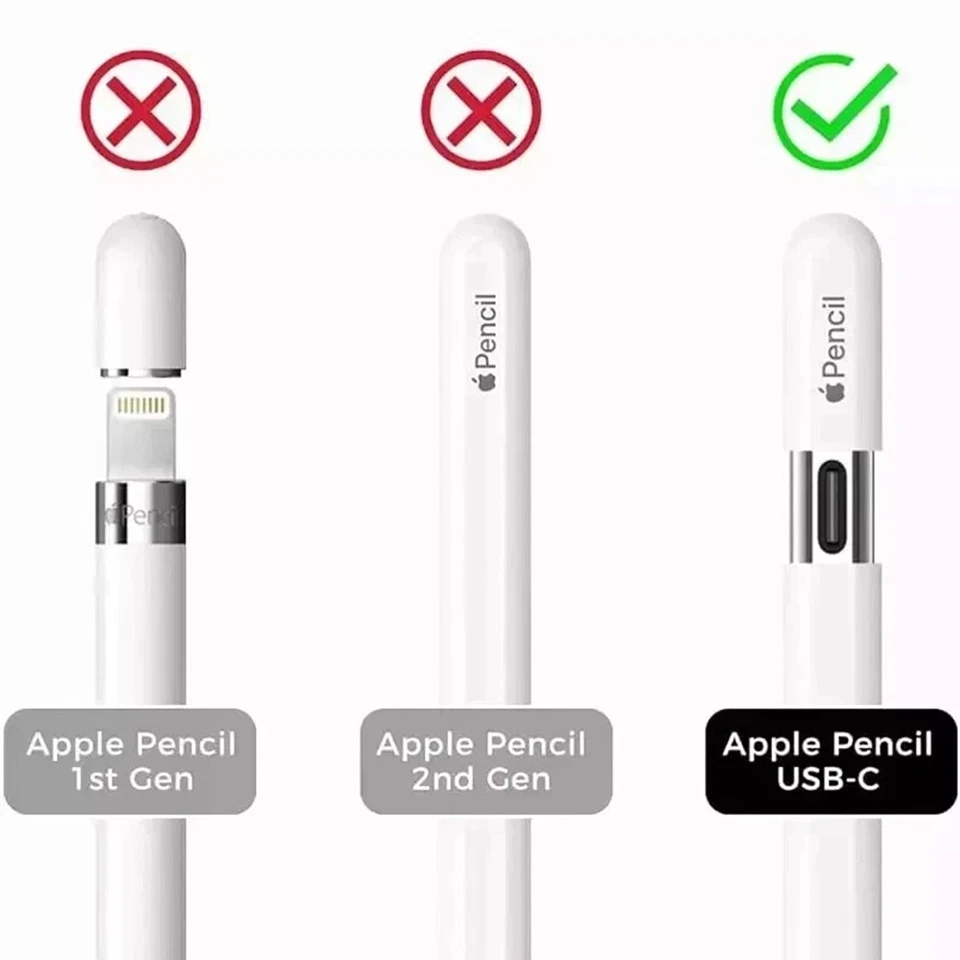 for Apple Pencil ( USB-C ) Stylus - White Bluetooth Smart Stylus MUWA3AM/A - Image 4 of 4