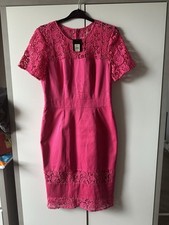 Oasis Women's Pink Lace Dress Size 10 BNWT
