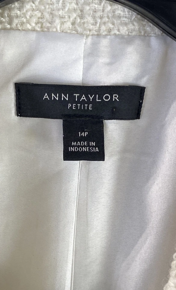 Ann Taylor Ivory Outerwear - Size 14 - Image 3 of 4