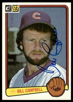 #ad #ad 1983 Donruss #504 Bill Campbell In Person Signed Auto 64869 $2.49