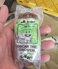 Kellogg's Sesame Street Oscar the Grouch Mini Beans Cereal Premium Plush 1999