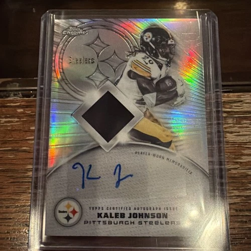 2025 Topps Chrome Kaleb Johnson Rookie Patch Autographs (RAW)