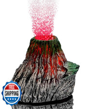 Uniclife Aquarium Volcano Ornament Kit Realistic Resin Volcanic Decoration with