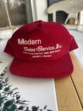 Vintage Corduroy SnapBack Hat Made In USA Grundy, VA Dealership Promo