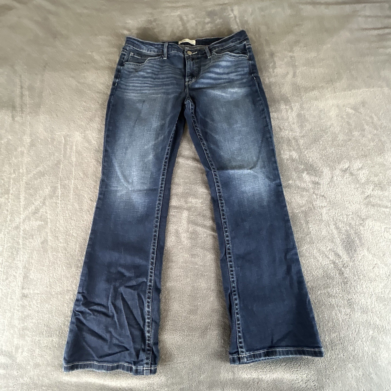 BKE Buckle Payton Jeans Women’s 31x29.5 Blue Midrise Tailored Bootcut  Dark Wash