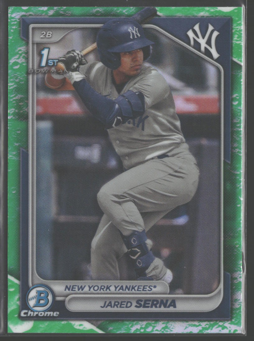 2024 Bowman #BCP-68 Jared Serna Chrome Prospects Lunar Glow Refractors