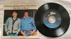 Michael Jackson / Paul McCartney The Girl Is Mine 45rpm Beatles 1982 Ex