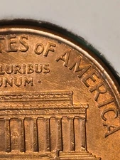 2000 P Lincoln Memorial cent AU+ Red Wide AM FS-901 variety mint error
