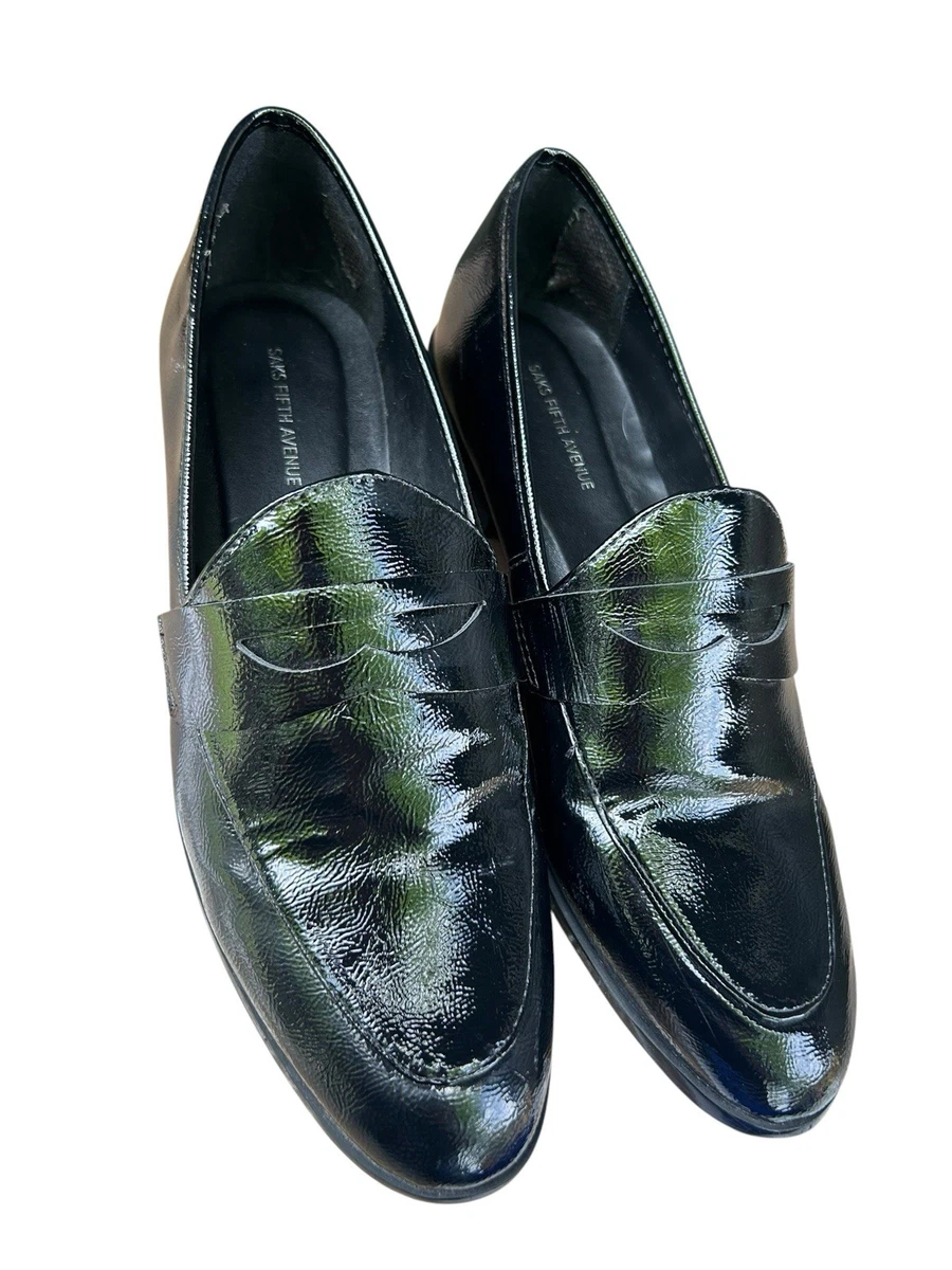 Saks Fifth Avenue Navy Penny Tassel Loafers in Size 9.5 Saks Fifth Avenue | Shoes | Saks Fifth Avenue Navy Leather  main image 3