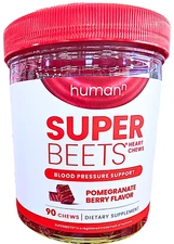 HumanN SuperBeets Heart Chews Pomegranate Berry 90 Count EXP 09/2026