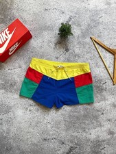 Vintage Adidas Swim Shorts Made In Yugoslavia Colorblock Rare 80s 90s Size M