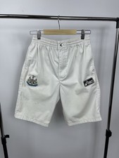 Newcastle Asics Shorts Size 30 Vintage 90s White Made In U.K.