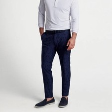 Peter Millar Surge Patched Tile Performance Trouser Pants Navy Blue 35x32 NWT