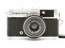  Exc 4 Olympus Trip 35 35mm Film Camera Silver D.Zuiko 40mm f/2.8 Lens JAPAN
