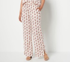 Candace Cameron Bure Women's Petite Pants PM Printed Multi-colored A488229