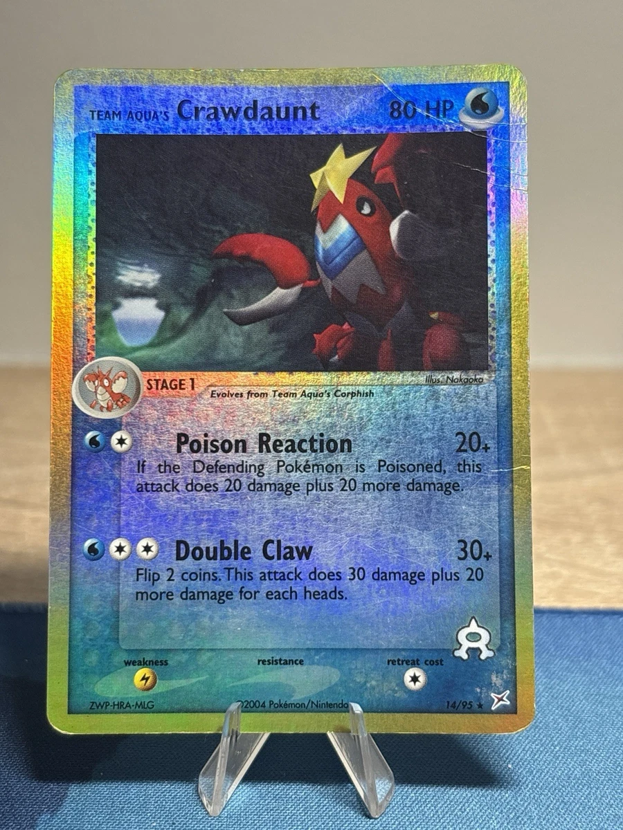 Team Aqua's Crawdaunt Pokémon TCG Cards for sale | eBay