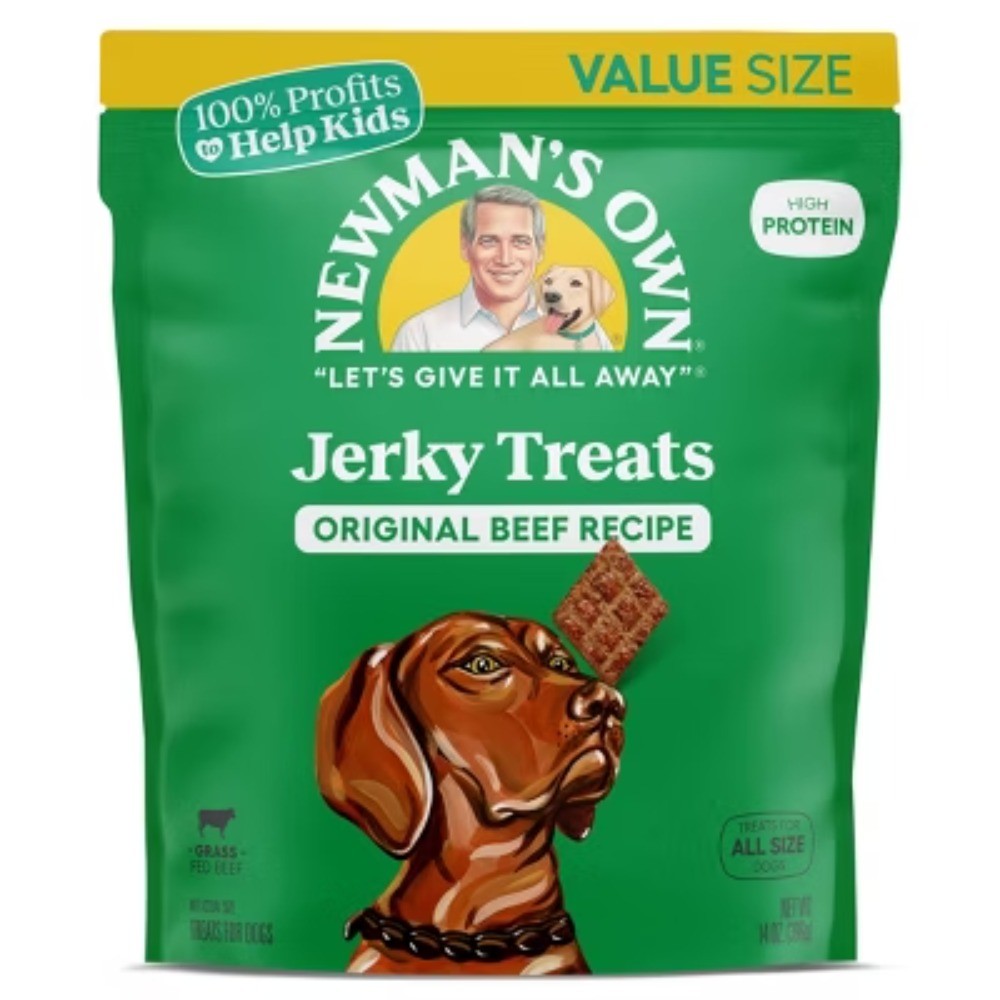 Newman's Own Beef Jerky Soft Dog Treats - 14oz
