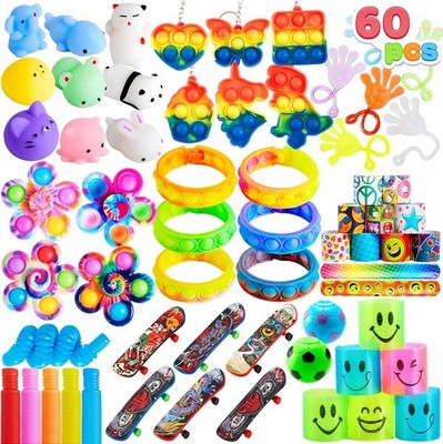 JOYIN 60 Stück Partygeschenke Set Fidget Spielzeug Kindergeburtstag