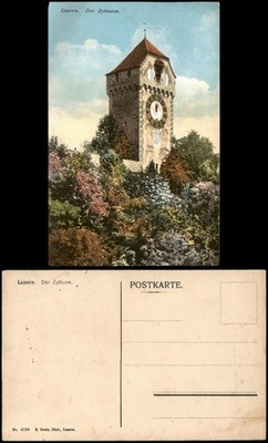 Ansichtskarte Luzern Lucerna Partie am Zytturm 1910