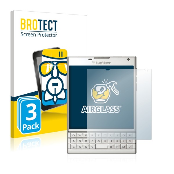 3X Panzerfolie Schutzglas FüR Blackberry Passport Displayschutz-image