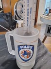 Frosted glass beer stein official insigna of the Midland Texas Police — photo 4