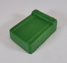 Vintage Marx Dollhouse Furniture 1960s Modern House Green Master Bedroom Bed