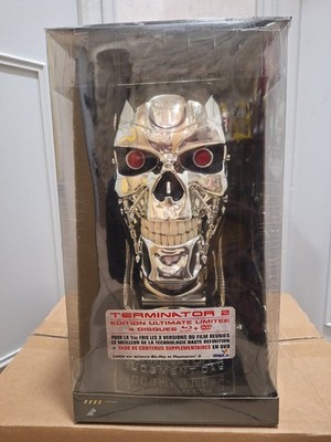 Terminator 2 Skynet Edition Box ''Head of T-800'' - Blu-Ray + DVD - NEU