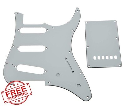 KAISH White 3 Ply SSS Pickguard Trem Cover Yamaha