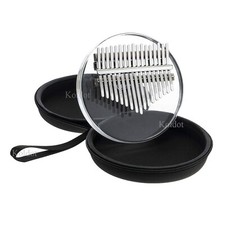 Kalimba Thumb Piano 17 Key Solid Finger Piano Clear Body Cute Crystal Acrylic...