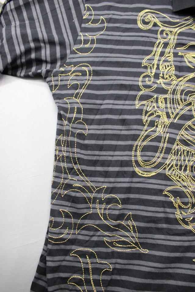 Polo Coogi Dorado Bordado León Negro Dorado Talla XXXL Foto 4 de 4