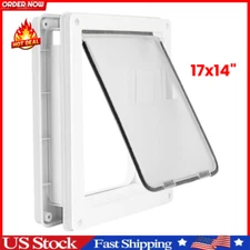 Large Doggie Door with Magnetic Locking Panel for Home Security - Durable & Weat