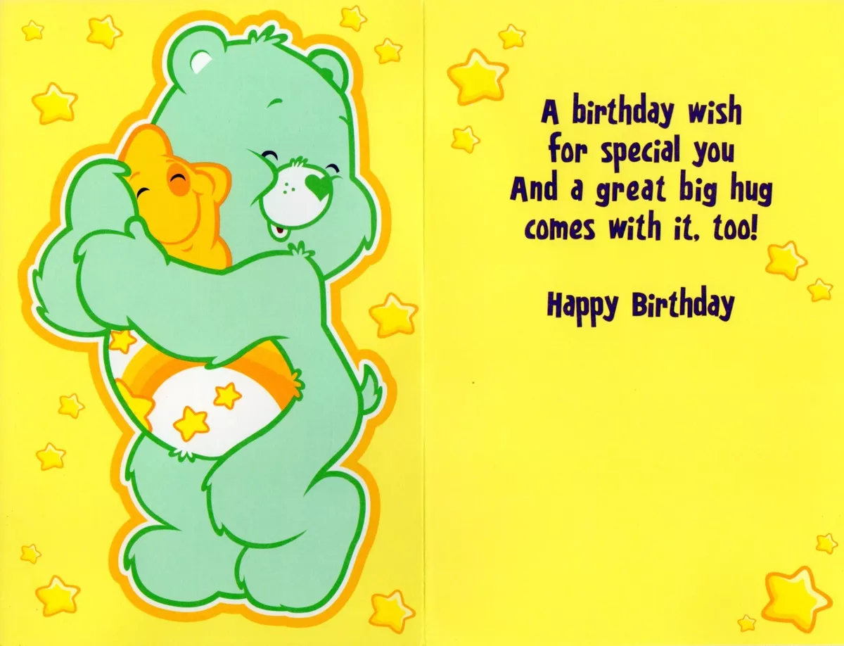 Care Bears™ BIRTHDAY Card FOR KID TURNING 2, Wish Bear by American  Greetings +✉