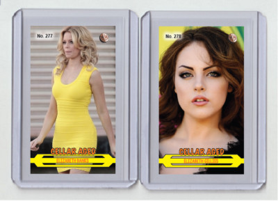 Elizabeth Gillies rare MH Cellar Aged #'d x/3 Tobacco card no. 278