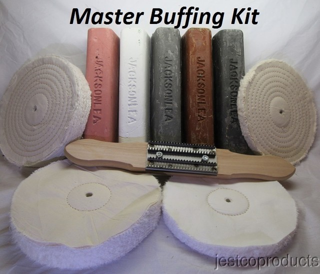 Jestco Master Buffing Polishing Kit 10" buffing wheels Aluminum
