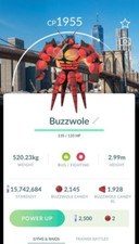 Non Shiny Buzzwole background New York Go Fest 2024 Pokemon Trade