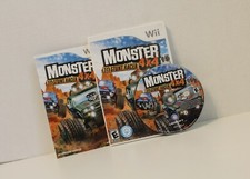Wii Monster 4x4 Stunt Racer video game tested used manual box great condition cl