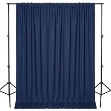 Navy Blue Backdrop Curtains 2 Panels 5x7ft Wedding Birthday Photography Decor
