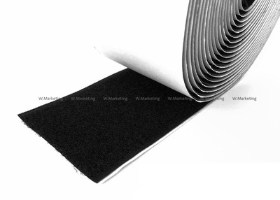 2 Yards 4''-Wide Black Self Adhesive LOOP ONLY Tape Fastener BAV100