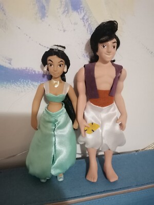Disney De Agostini Porzellan Figur Puppe Jasmin e Aladdin 
