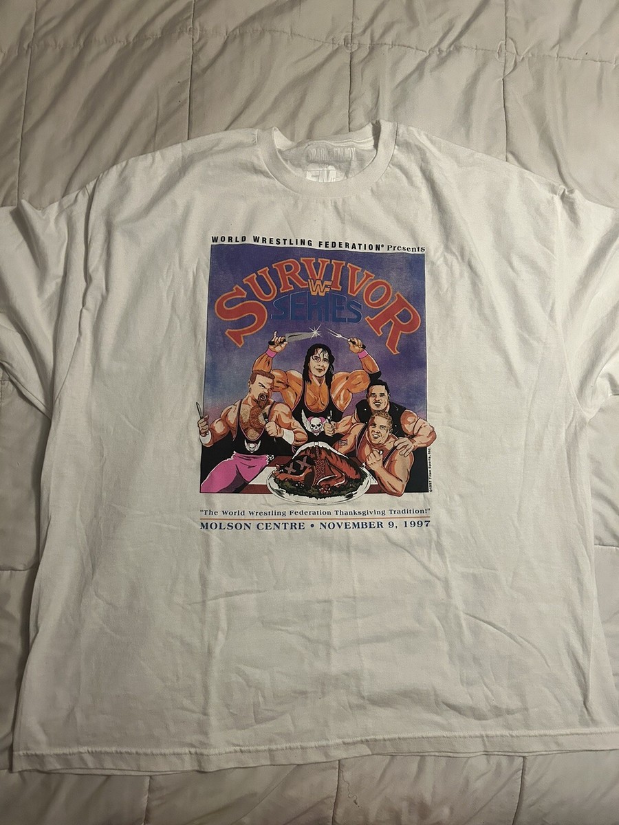 WWF Shirt 1997 Survivor Series 4XL Montreal Screwjob Bret Hart