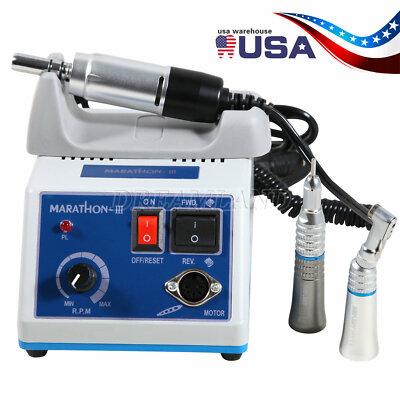 Lab Marathon 35K RPM Micromotor / Contra Angle Low Speed Handpiece N3 Dental