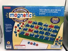 NEW Lakeshore Magnetic Classroom Letters Kit  Storage Box 240 Letters ABC