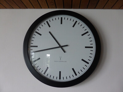 Radio Controlled Wall Clock Wooden, 96 cm