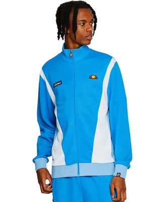 light blue track top