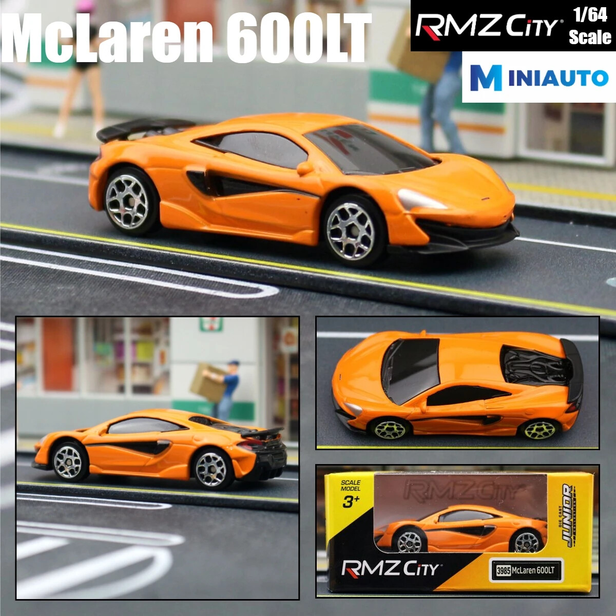 RMZ City 1/64 McLaren 600LT Diecast Supercar Sport Toy Car Model