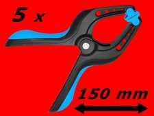 5 x Profi Federzwinge Klemmzwinge Leimzwinge Einhand Schraub Zwinge 150mm Gr.3