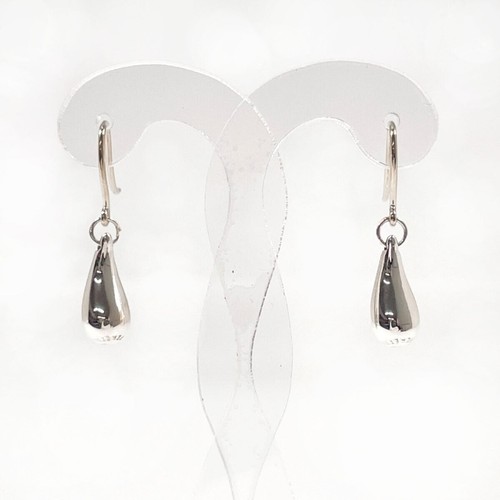 Boucles d'Oreilles pendantes argentées topaze - Montres & Bijoux