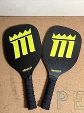 Monarch Pickleball Black Yellow/Green Paddles, Set of 2, Preowned